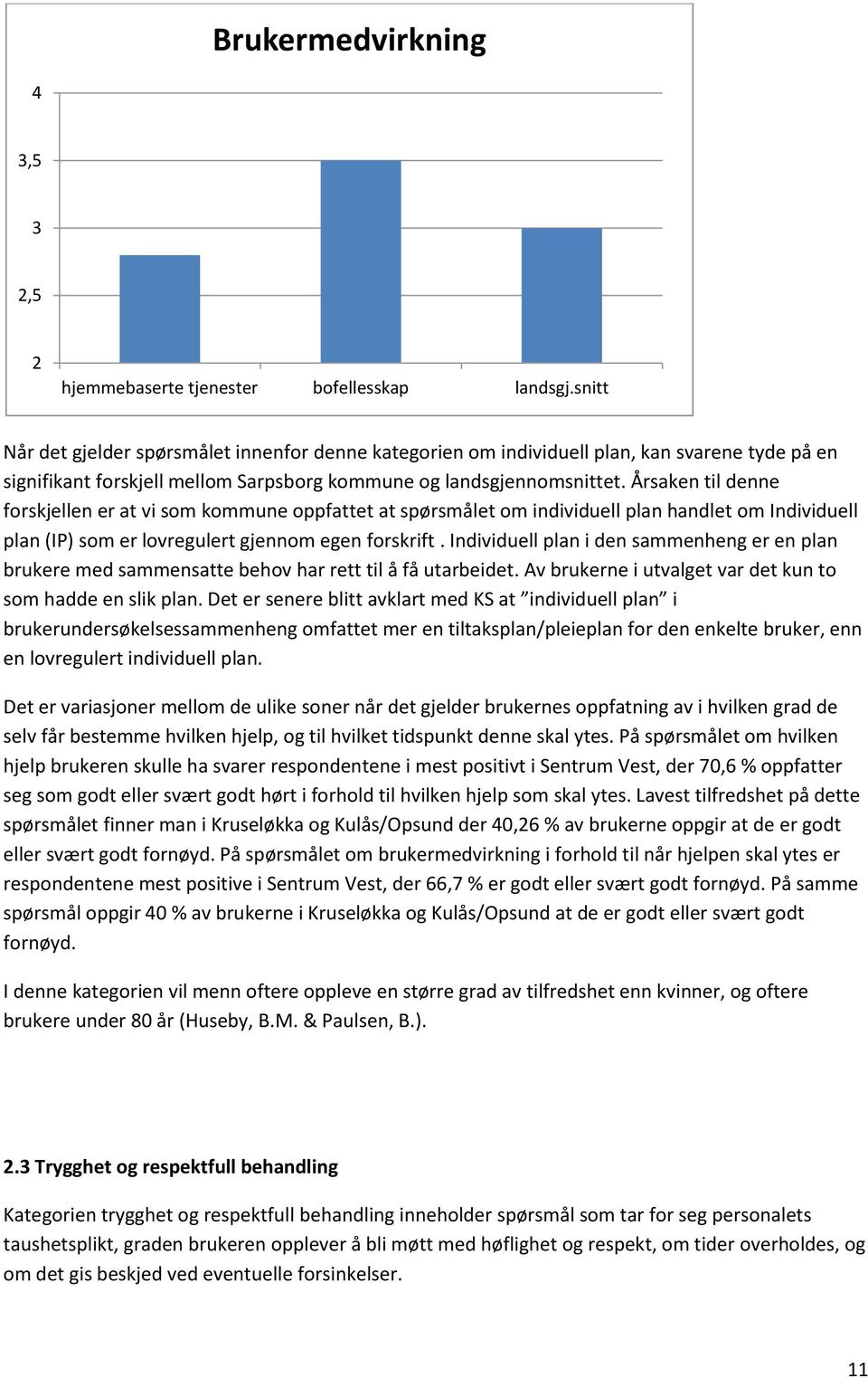 Årsaken til denne forskjellen er at vi som kommune oppfattet at spørsmålet om individuell plan handlet om Individuell plan (IP) som er lovregulert gjennom egen forskrift.