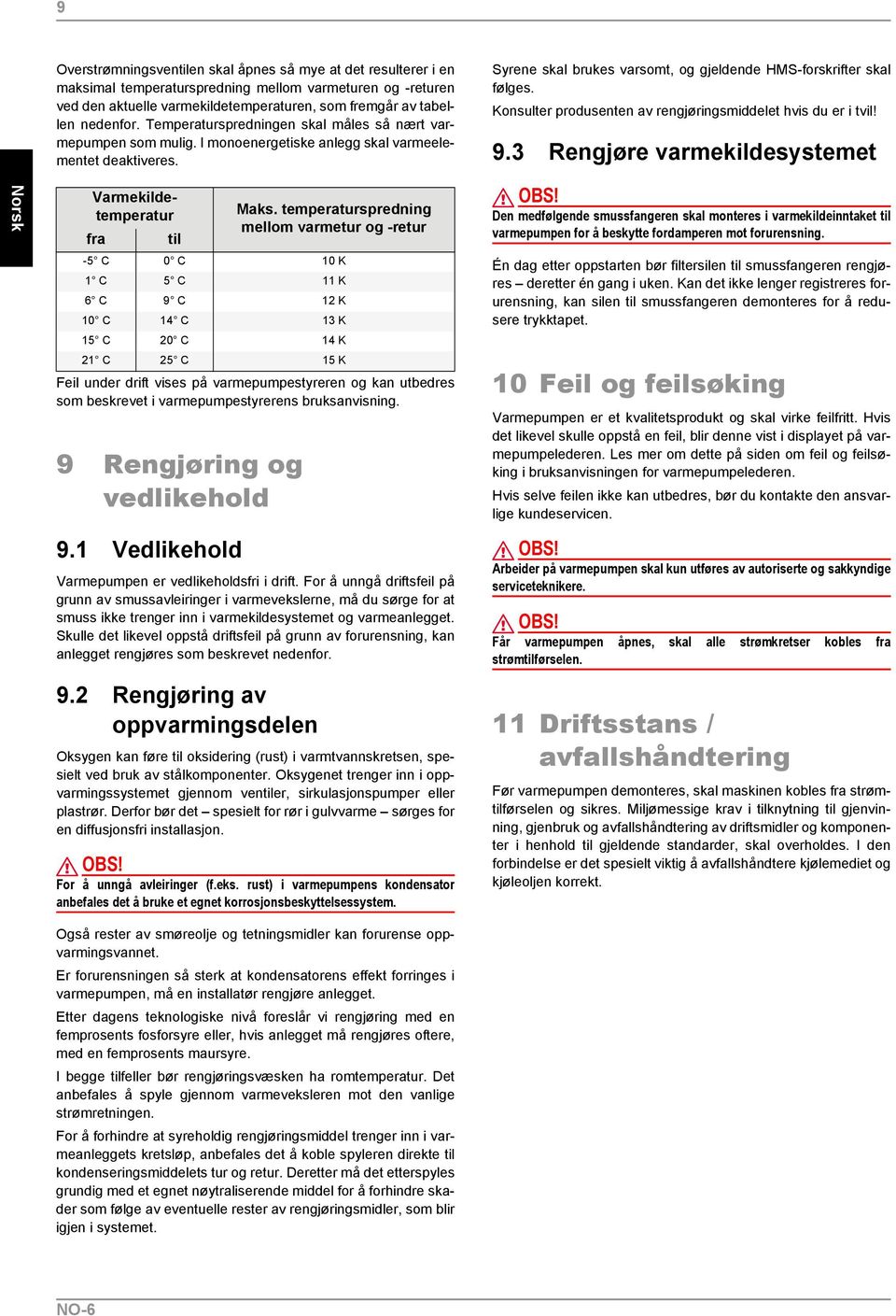 Konsulter produsenten av rengjøringsmiddelet hvis du er i tvil! 9.