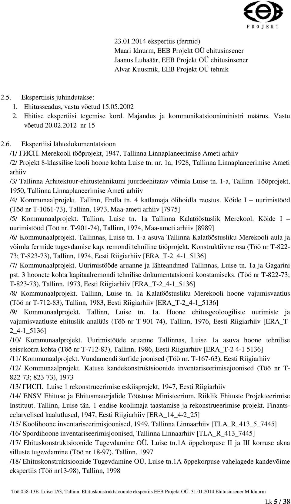 Merekooli tööprojekt, 1947, Tallinna Linnaplaneerimise Ameti arhiiv /2/ Projekt 8-klassilise kooli hoone kohta Luise tn. nr.