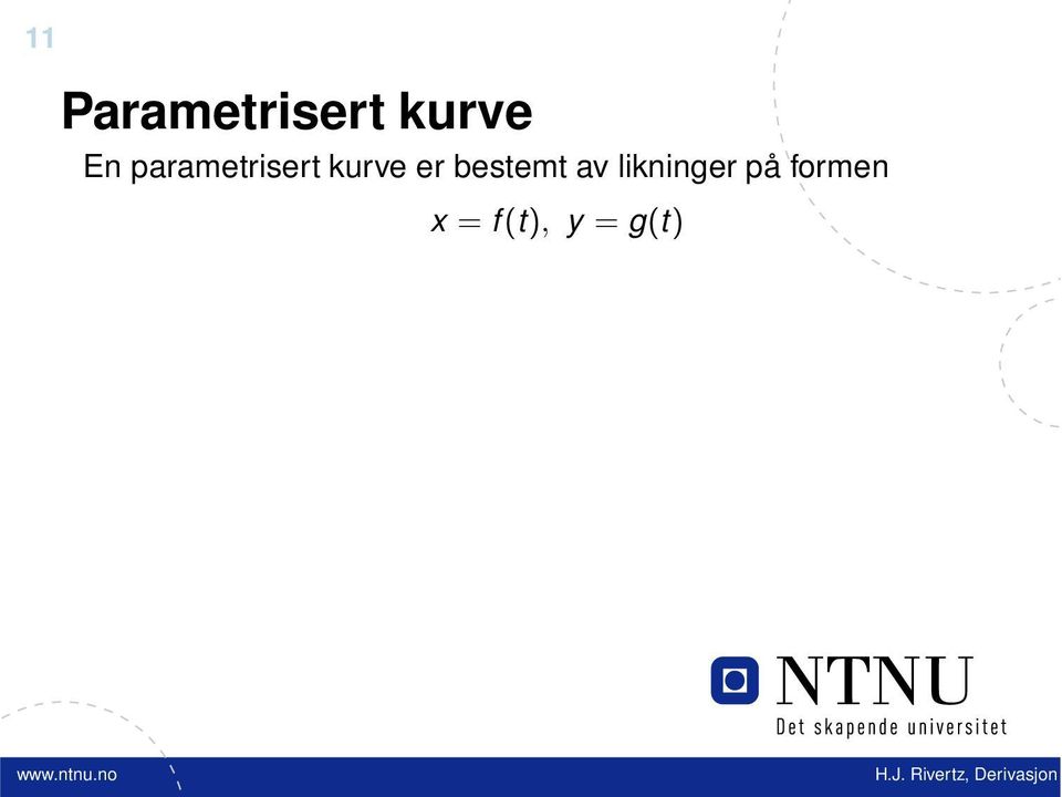 er bestemt av likninger