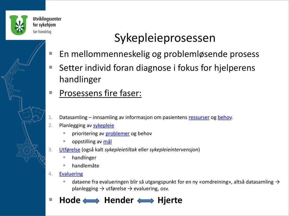 Planlegging av sykepleie prioritering av problemer og behov oppstilling av mål 3.