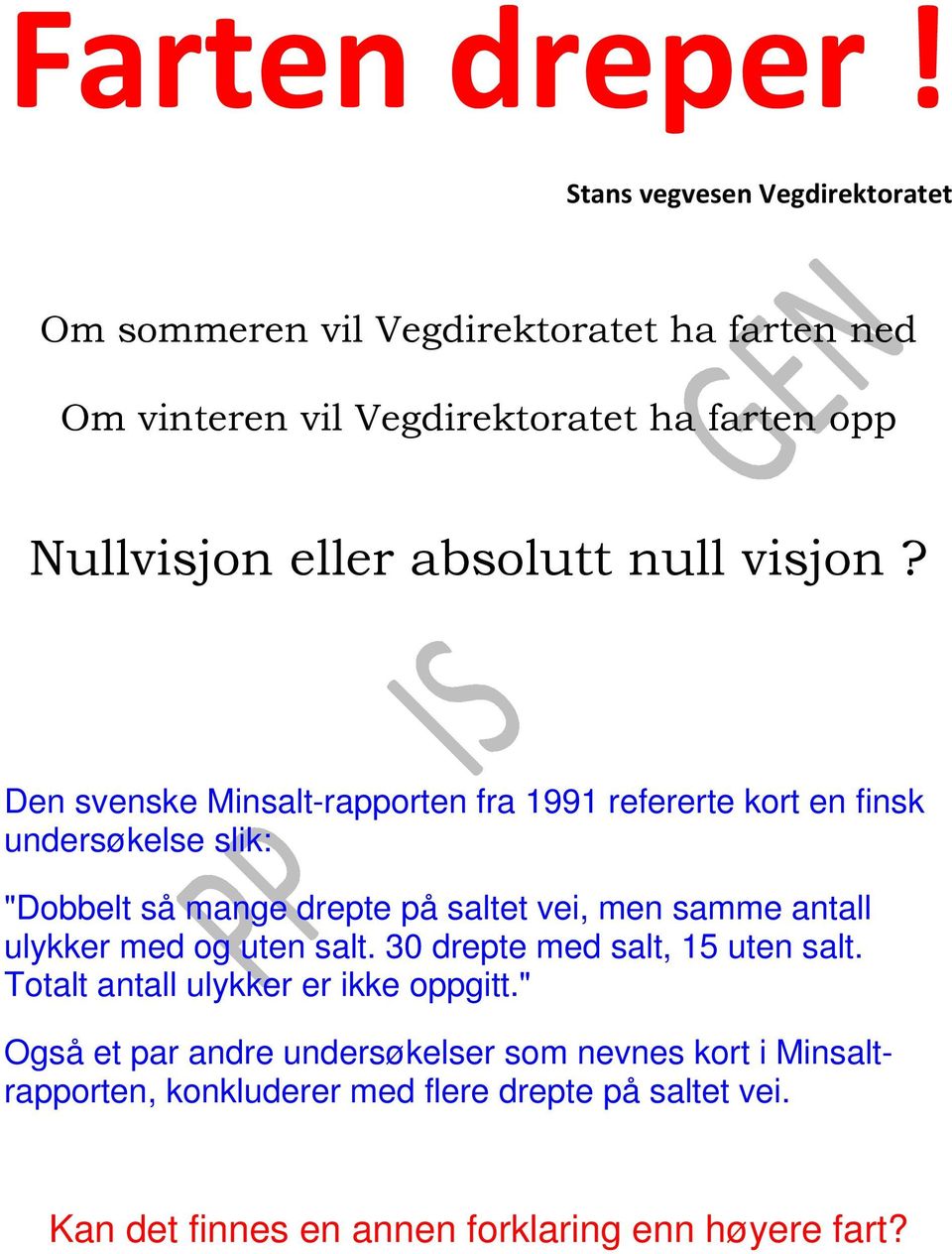 absolutt null visjon?