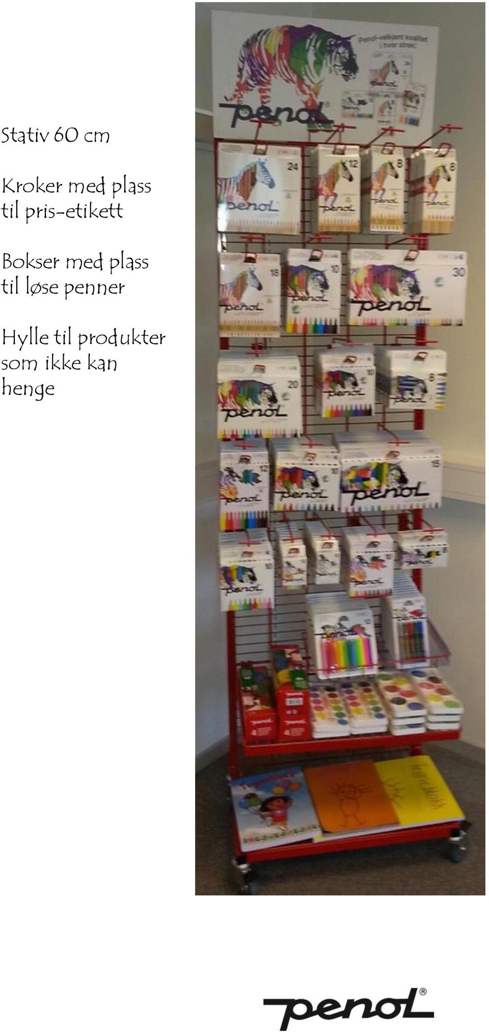 plass til løse penner Hylle