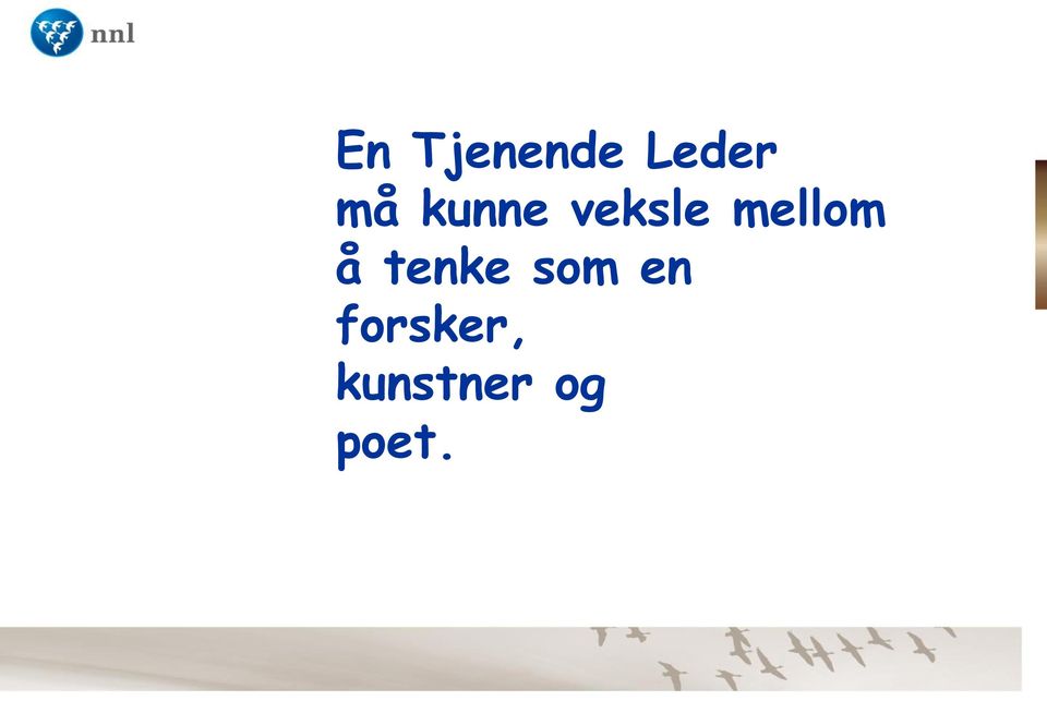 å tenke som en