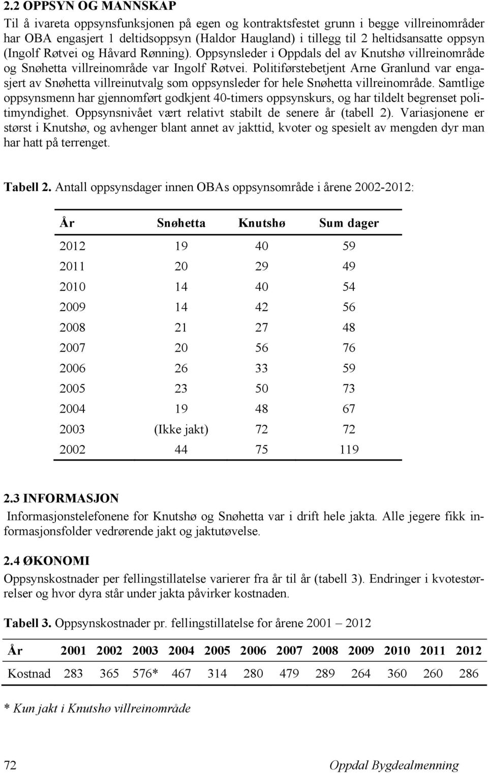 Politiførstebetjent Arne Granlund var engasjert av Snøhetta villreinutvalg som oppsynsleder for hele Snøhetta villreinområde.