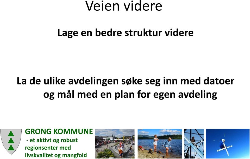 avdelingen søke seg inn med