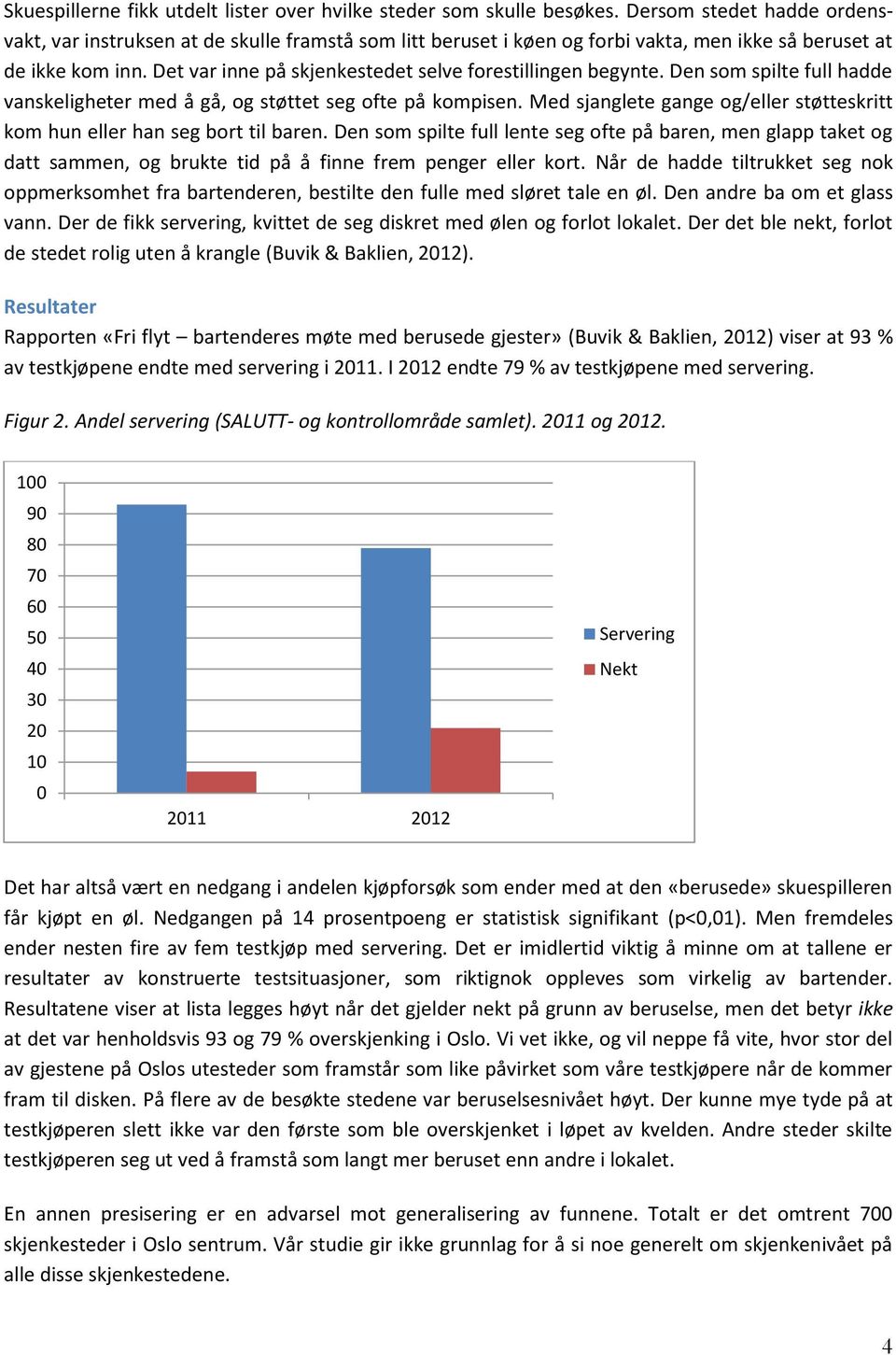 Det var inne på skjenkestedet selve forestillingen begynte. Den som spilte full hadde vanskeligheter med å gå, og støttet seg ofte på kompisen.