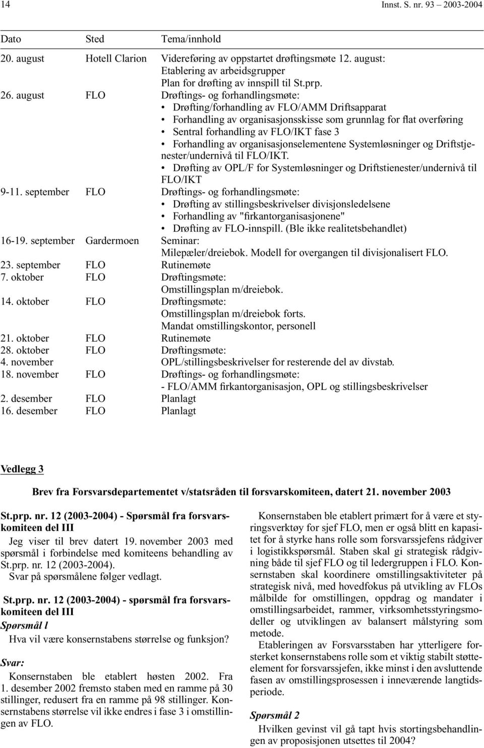 august FLO Drøftings- og forhandlingsmøte: Drøfting/forhandling av FLO/AMM Driftsapparat Forhandling av organisasjonsskisse som grunnlag for flat overføring Sentral forhandling av FLO/IKT fase 3