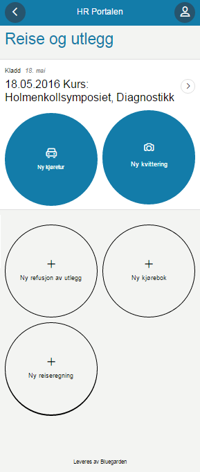 6. Sjekk at du ikke har noen løse kvitteringer, at alt er registrert og trykk Neste. Dersom du registrerer en reiseregning blir du spurt om litt mer omfattende informasjon om reisen. 7.