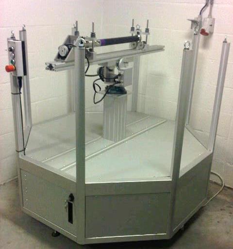 System calibration To perfectly align the sensors on the X,Y and Z axes, the OMU is calibrated using a purpose-built fully automated calibration robot.