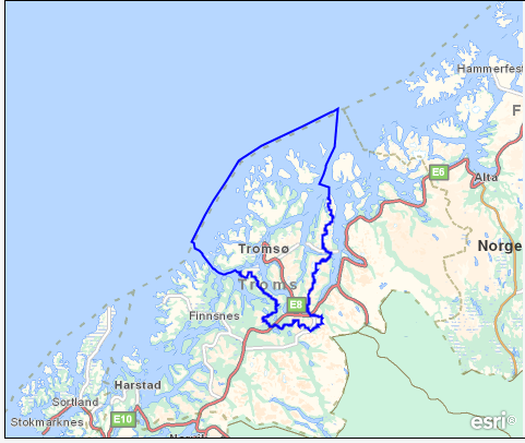 9.2 Vannområde Balsfjord Karlsøy 9. 2.1 Kort om vannområdet Vannområde Balsfjord-Karlsøy omfatter et areal på 8536.