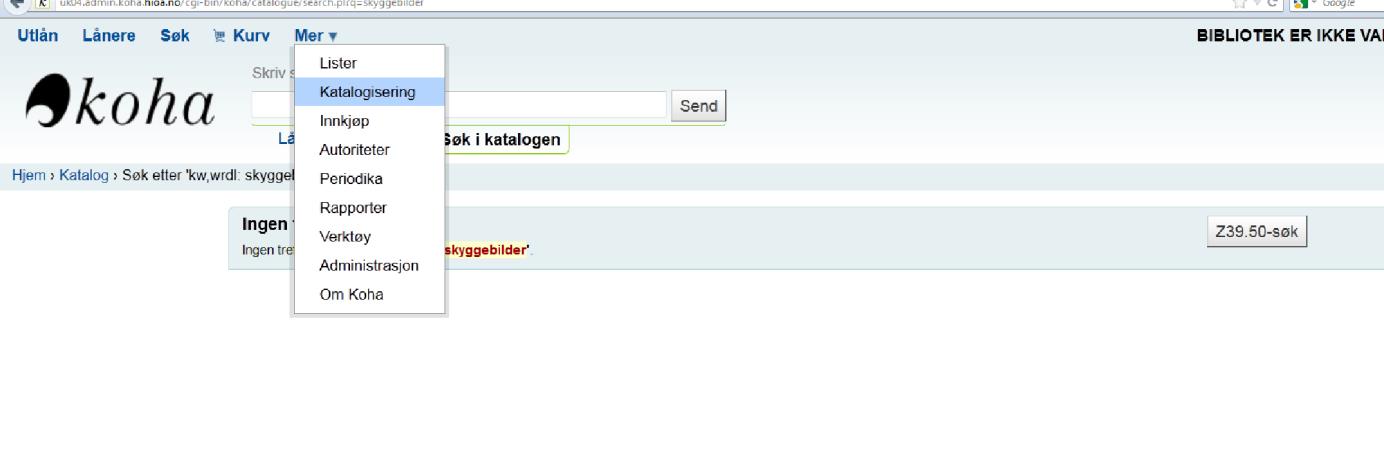 Jeg velger Søk i katalogen og skriver deretter inn aktuelt søkebegrep