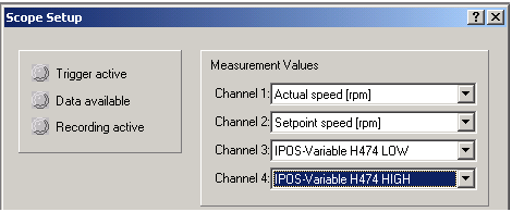 I Idriftsetting 5 Registrere IPOSplus -variabler 5.5 Registrere IPOS plus -variabler IPOS plus -variabler kan registreres under drift med programmet "Scope" i MOVI- TOOLS.