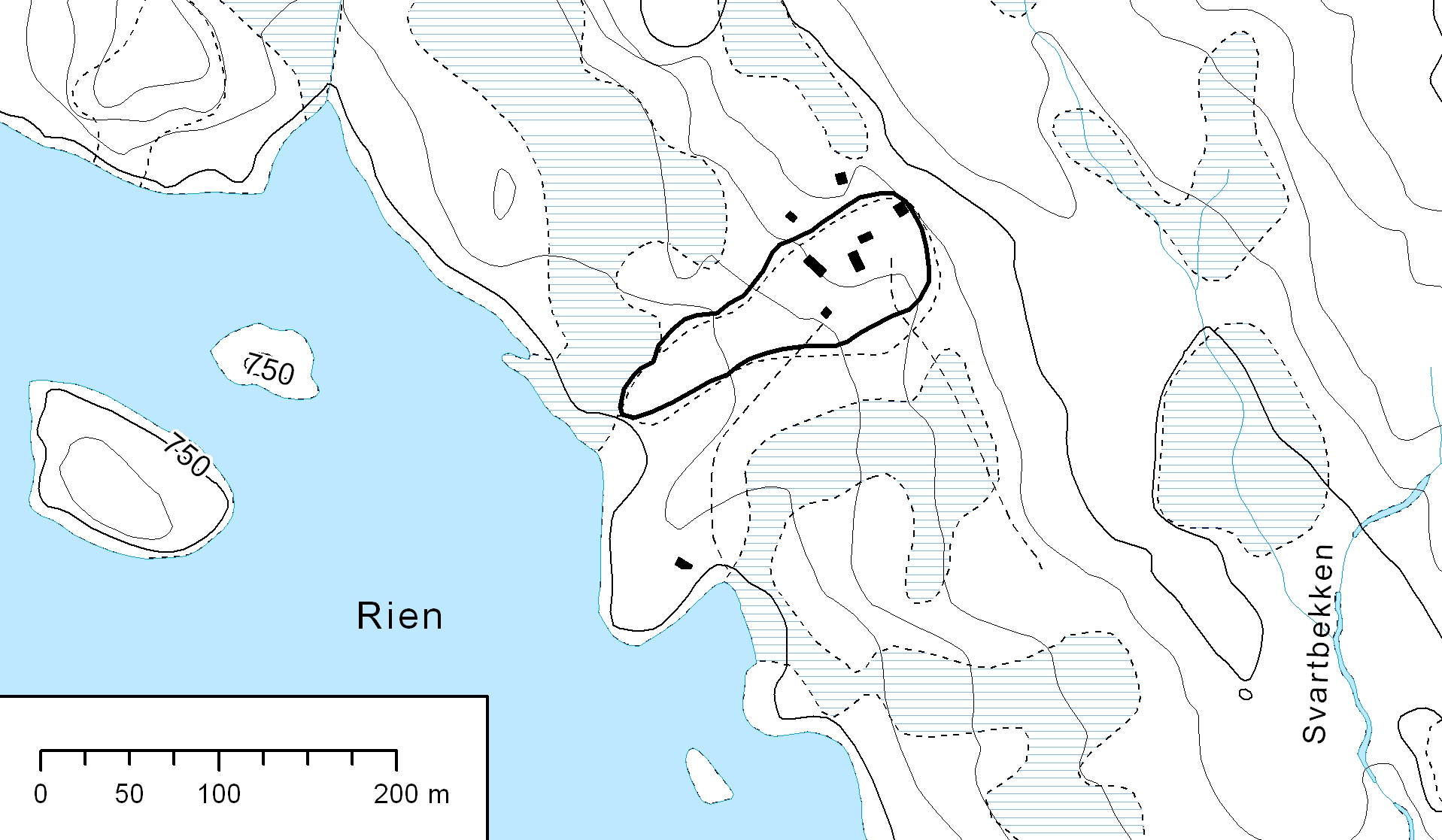 4 Strikkertvollen Figur 6. Lokalitet 4 Strikkertvollen. Kommune: Røros Kartreferanse: PQ 491-493, 619-620 M o. h.: 750-770 Vegetasjonsregion: NB-O1 Oppsøkt: 11.08.