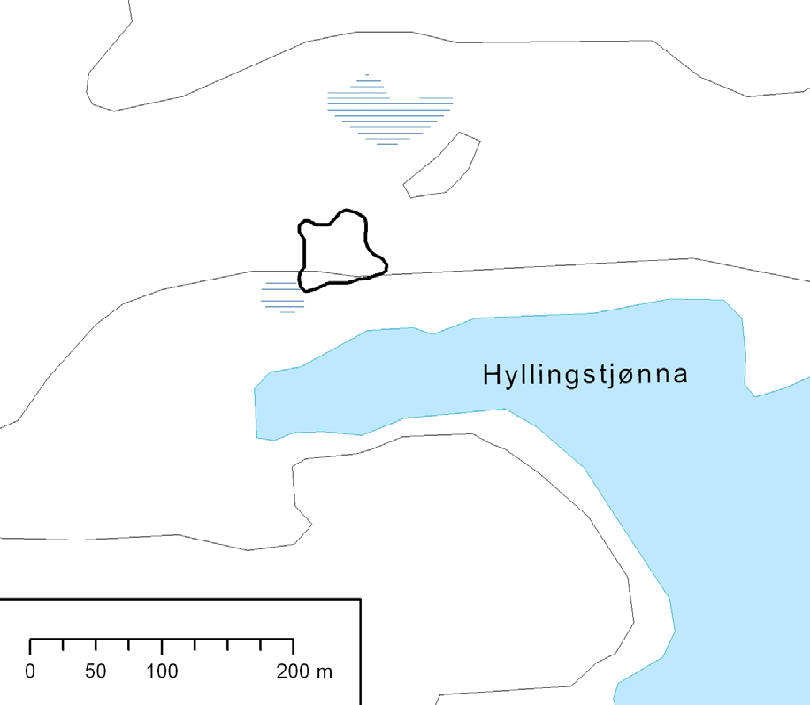 13 Nordvest for Hyllingstjønna Beskrivelse Denne lokaliteten omfatter et lite område med halvåpen og artsrik lågurt- og høgstaudevegetasjon. Trolig har dette vært ei gammel slåttemark.