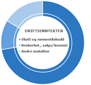 Andre inntekter viser 139,4 mill. kroner, en merinntekt i henhold til budsjett på 56,3 mill. kroner. Merinntekten skyldes overføringer med krav til motytelse utgjør 49,0 millioner og andre statlige overføringer 7,3 mill.