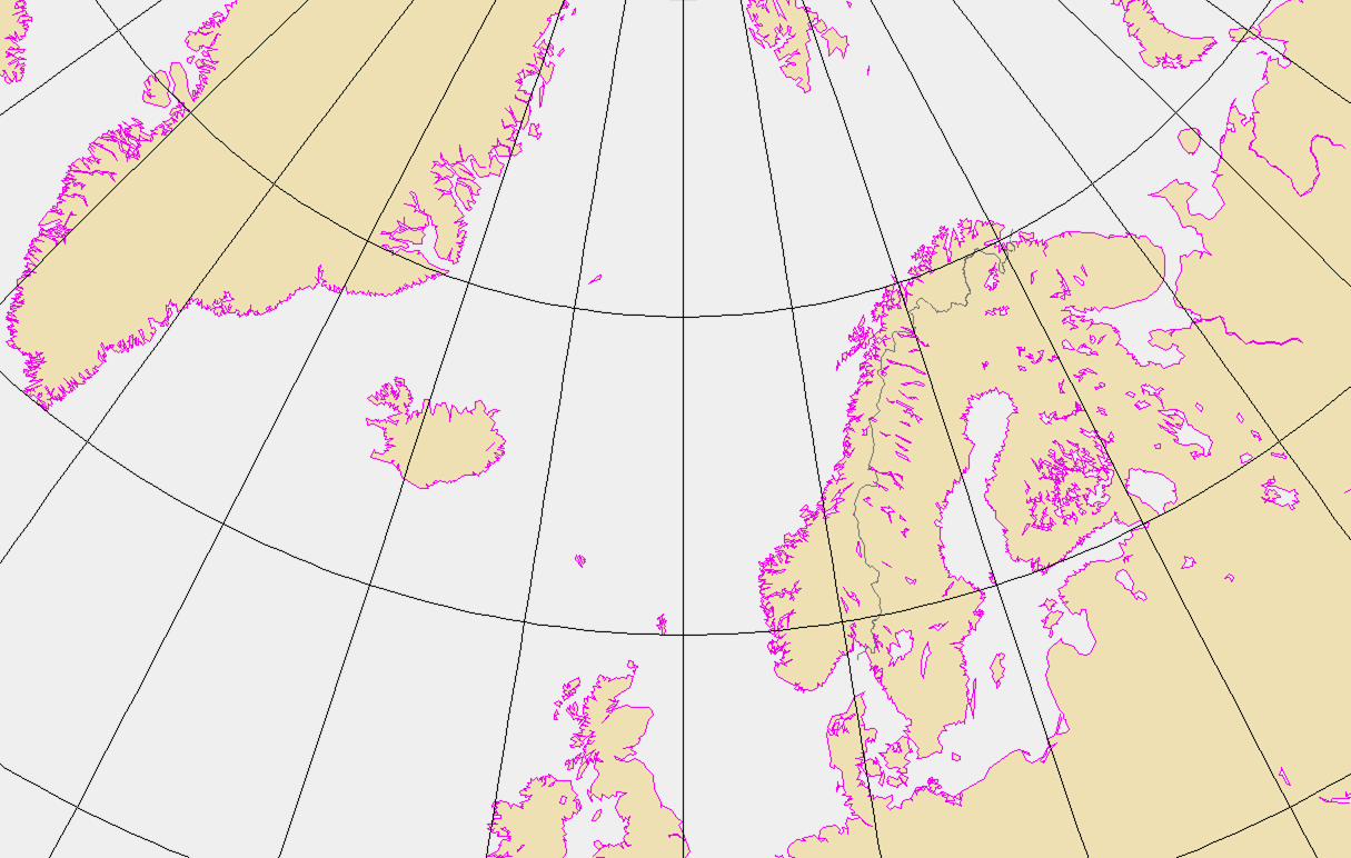 Islandslavtrykket Nordlig bane L Sørlig bane