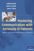 2001;161:868-874, side 55 56 The following 6 areas were of central importence in communication with dying pts Talking in an honest and straightforward way Being willing to talk about dying Giving bad