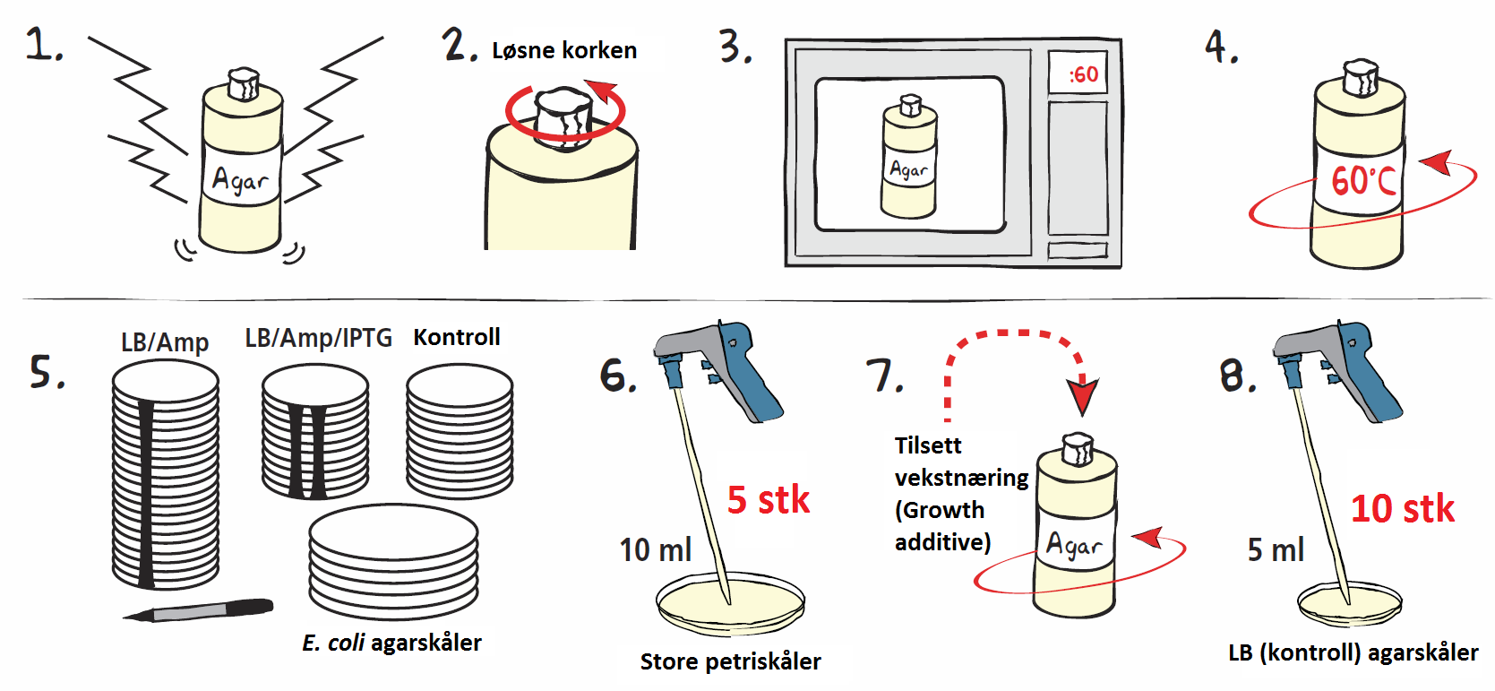 LÆRERNOTATER Utstyr Medfølgende innhold: E.