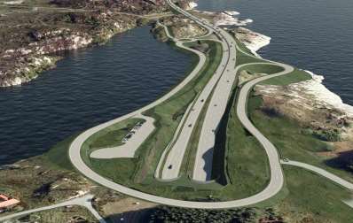 Rogfast Anleggsstart 2017 ferdig 2025 Fergefri kryssing av Boknafjorden.