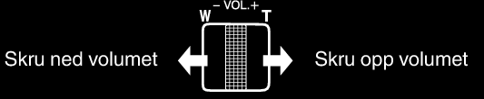 Avspilling Under videoavspilling Justere volumet for videoer Du kan bruke zoom/volum-håndtaket til å kontrollere volumet.