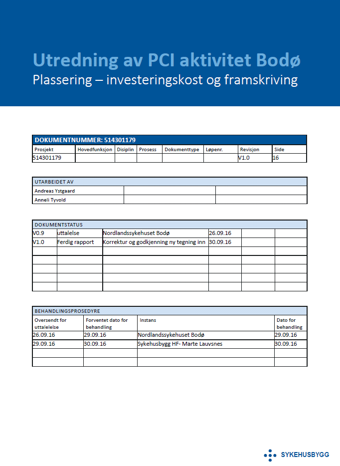 13. Vedlegg 3: Utredning av PCI-aktivitet Bodø.