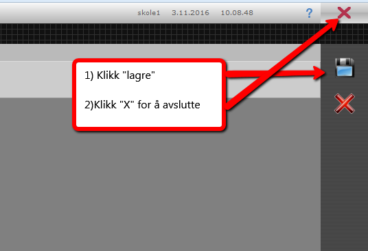 Start prosessen på nytt, og bruk samme fremgangsmåte for å legge inn timeplan for ny klasse. Merk: Endringer i eksisterende klasses timeplan må meldes fra per e-post til skoleskyss@skyss.no. 1.