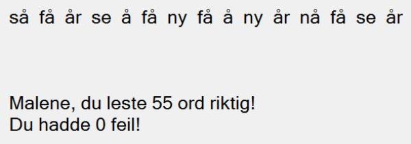 Et klikk like foran det første ordet på den nye linjen, tilsvarer klikk på siste ord på forrige linje.