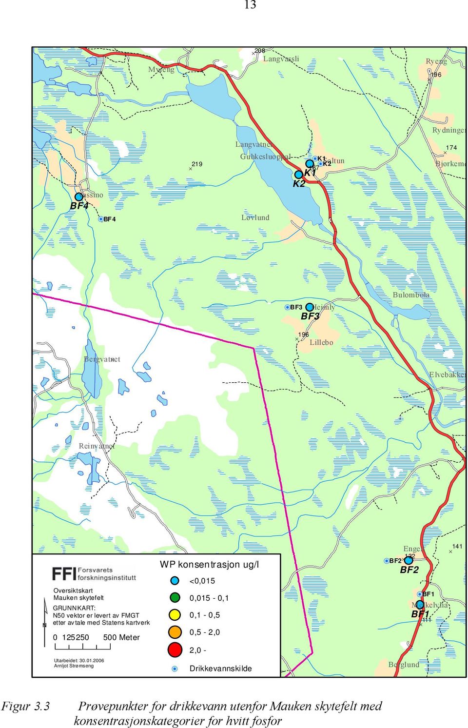 kartverk 0 125 250 500 Meter Utarbeidet: 30.01.