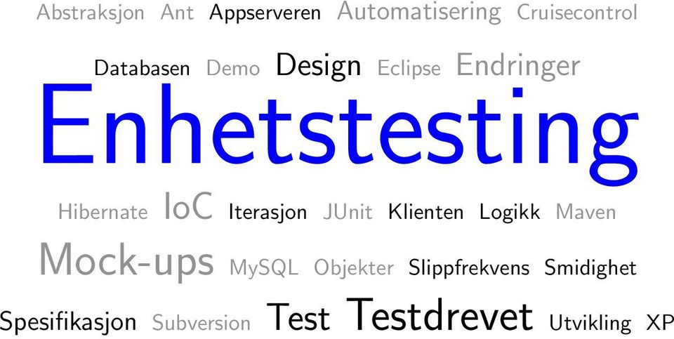 Klienten Logikk Maven Mock-ups MySQL Objekter