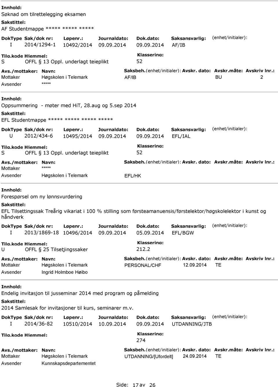 vikariat i 100 % stilling som førsteamanuensis/førstelektor/høgskolelektor i kunst og håndverk 2013/1869-18 10496/2014 05.09.