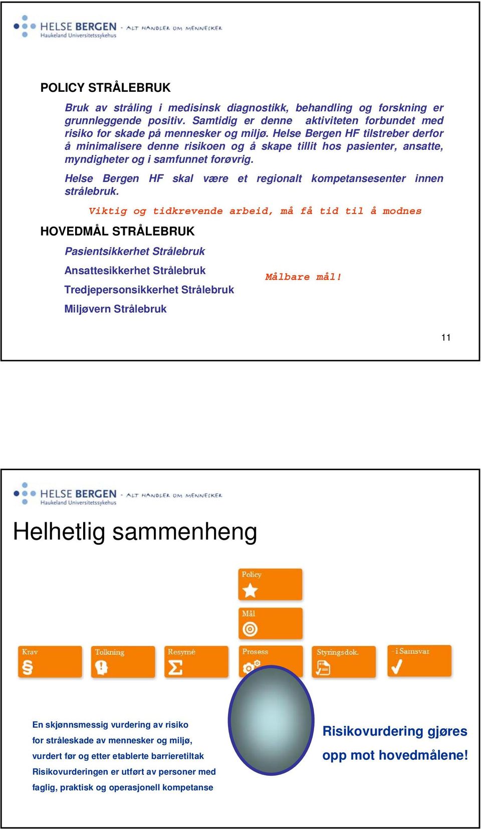 Helse Bergen HF skal være et regionalt kompetansesenter innen strålebruk.