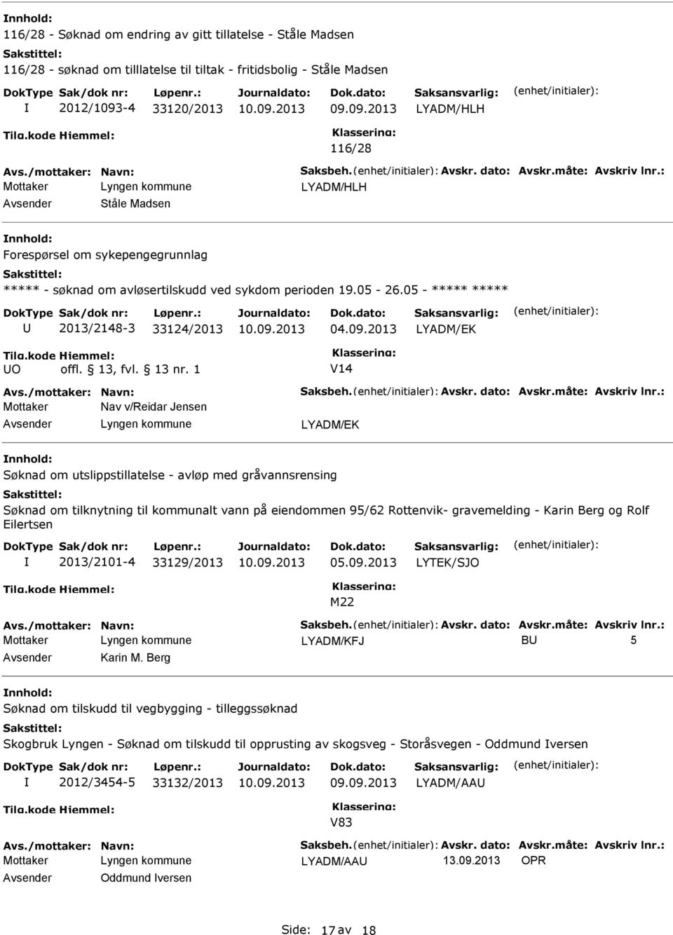 05-2013/2148-3 33124/2013 O V14 Nav v/reidar Jensen Søknad om utslippstillatelse - avløp med gråvannsrensing Søknad om tilknytning til kommunalt vann på eiendommen 95/62 Rottenvik- gravemelding -