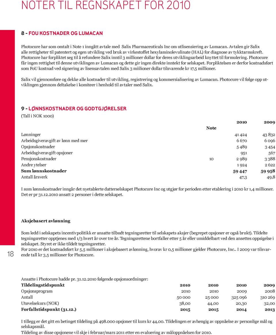 Photocure har forpliktet seg til å refundere Salix inntil 3 millioner dollar for deres utviklingsarbeid knyttet til formulering.