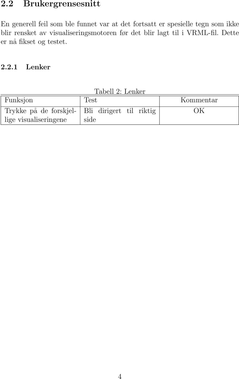 blir lagt til i. Dette er nå fikset og testet. 2.