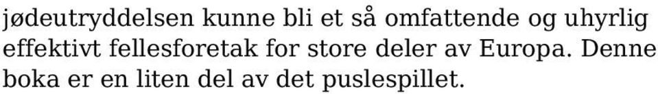 fellesforetak for store deler av