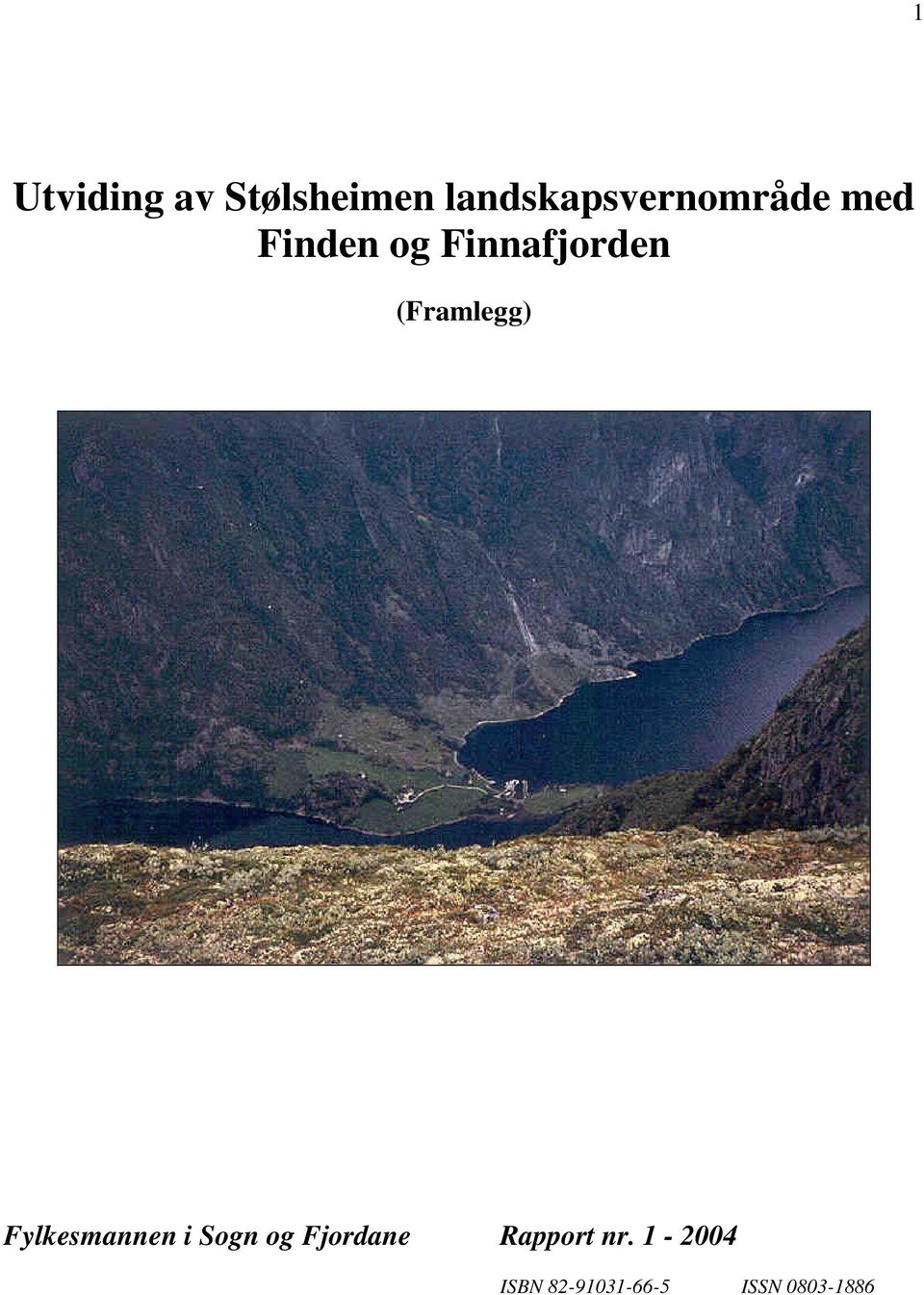 Finnafjorden (Framlegg) Fylkesmannen i