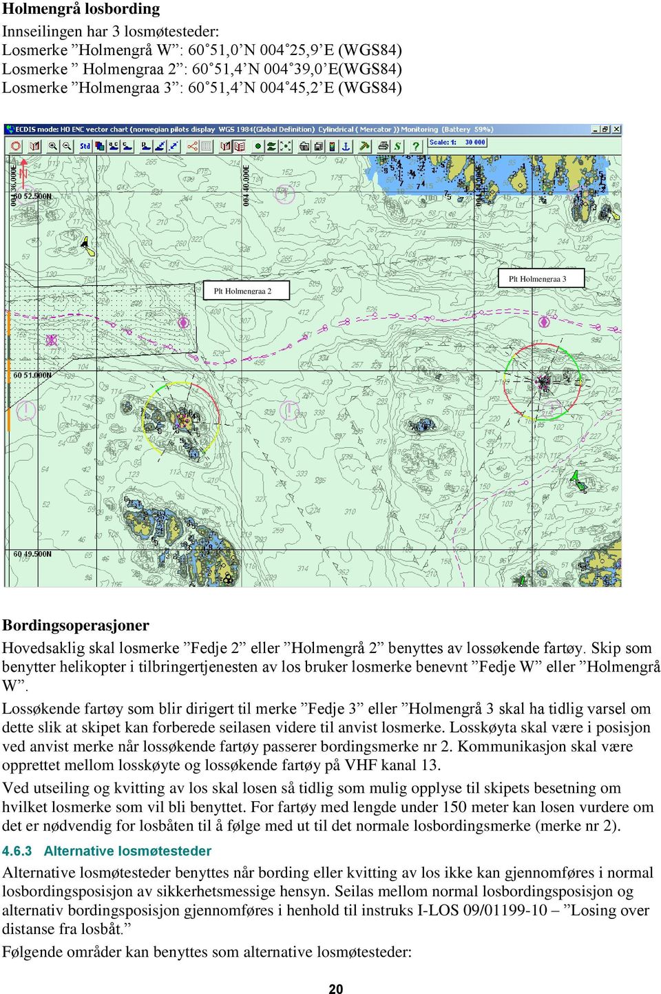 Skip som benytter helikopter i tilbringertjenesten av los bruker losmerke benevnt Fedje W eller Holmengrå W.