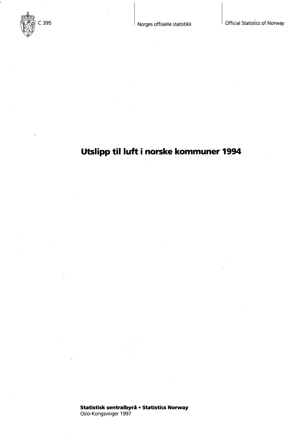luft i norske kommuner 1994 Statistisk