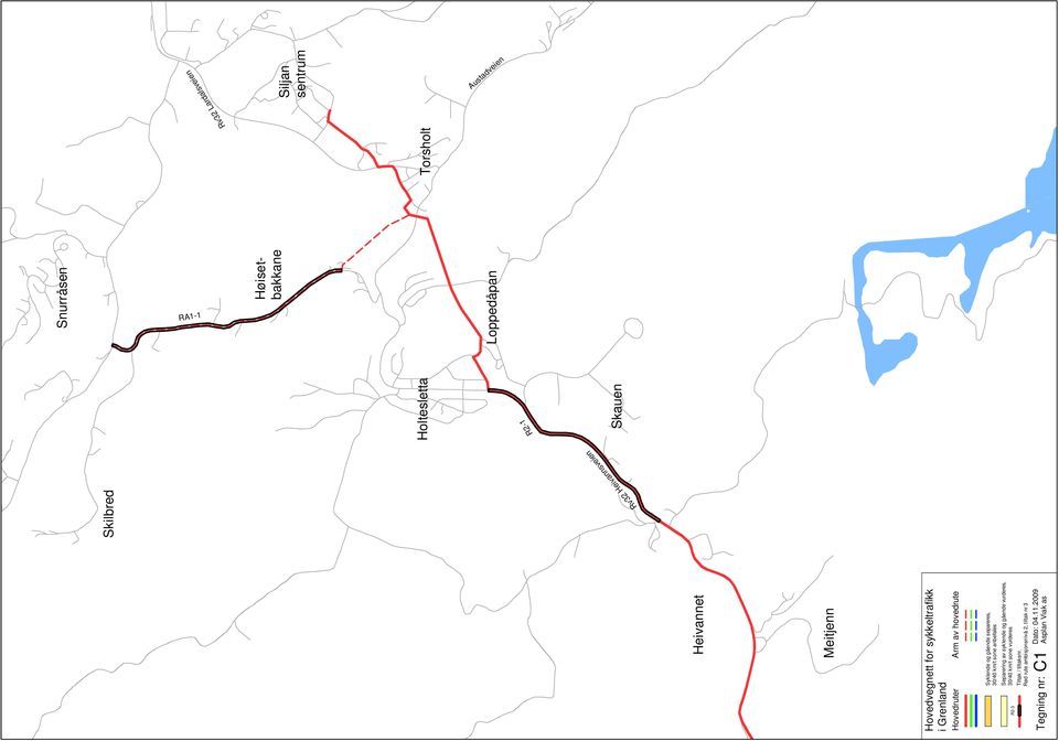 R2-1 Rv32 Heivannsveien Skauen Heivannet Meitjenn 30/40 km/t