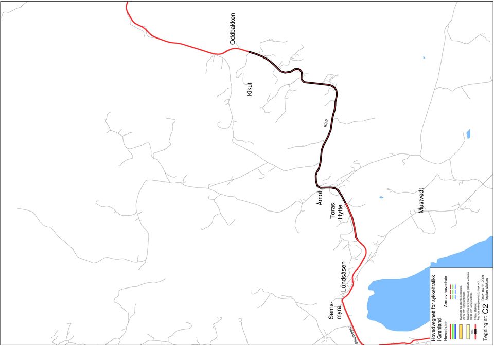 Mustvedt 30/40 km/t sone anbefales Tiltak