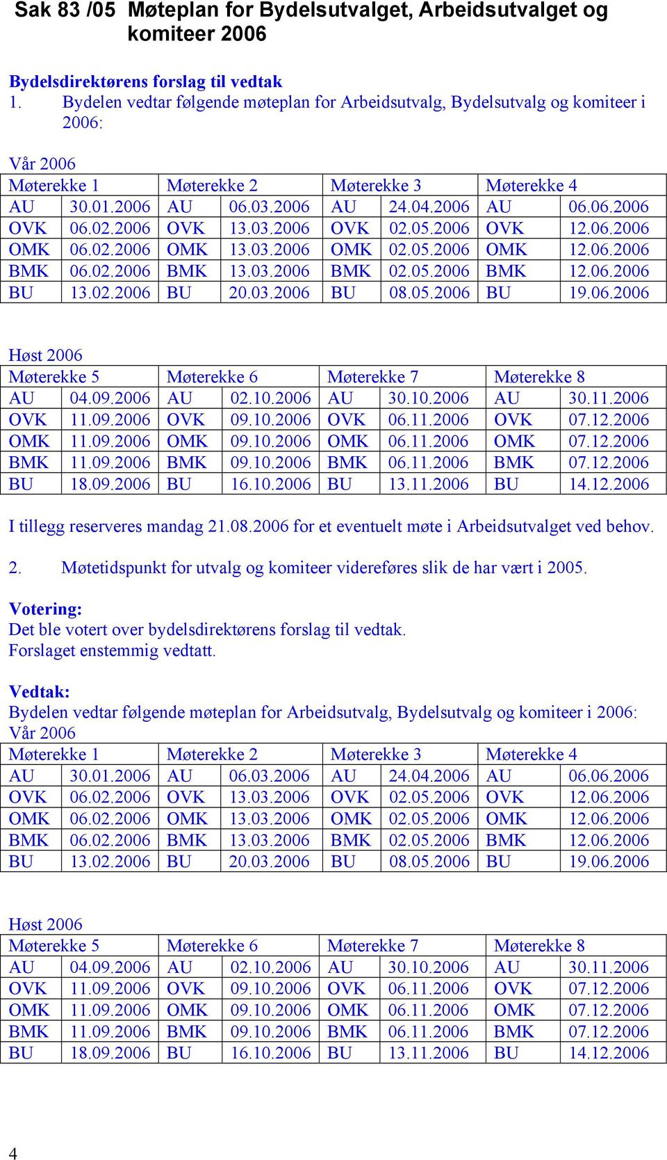 02.2006 OVK 13.03.2006 OVK 02.05.2006 OVK 12.06.2006 OMK 06.02.2006 OMK 13.03.2006 OMK 02.05.2006 OMK 12.06.2006 BMK 06.02.2006 BMK 13.03.2006 BMK 02.05.2006 BMK 12.06.2006 BU 13.02.2006 BU 20.03.2006 BU 08.