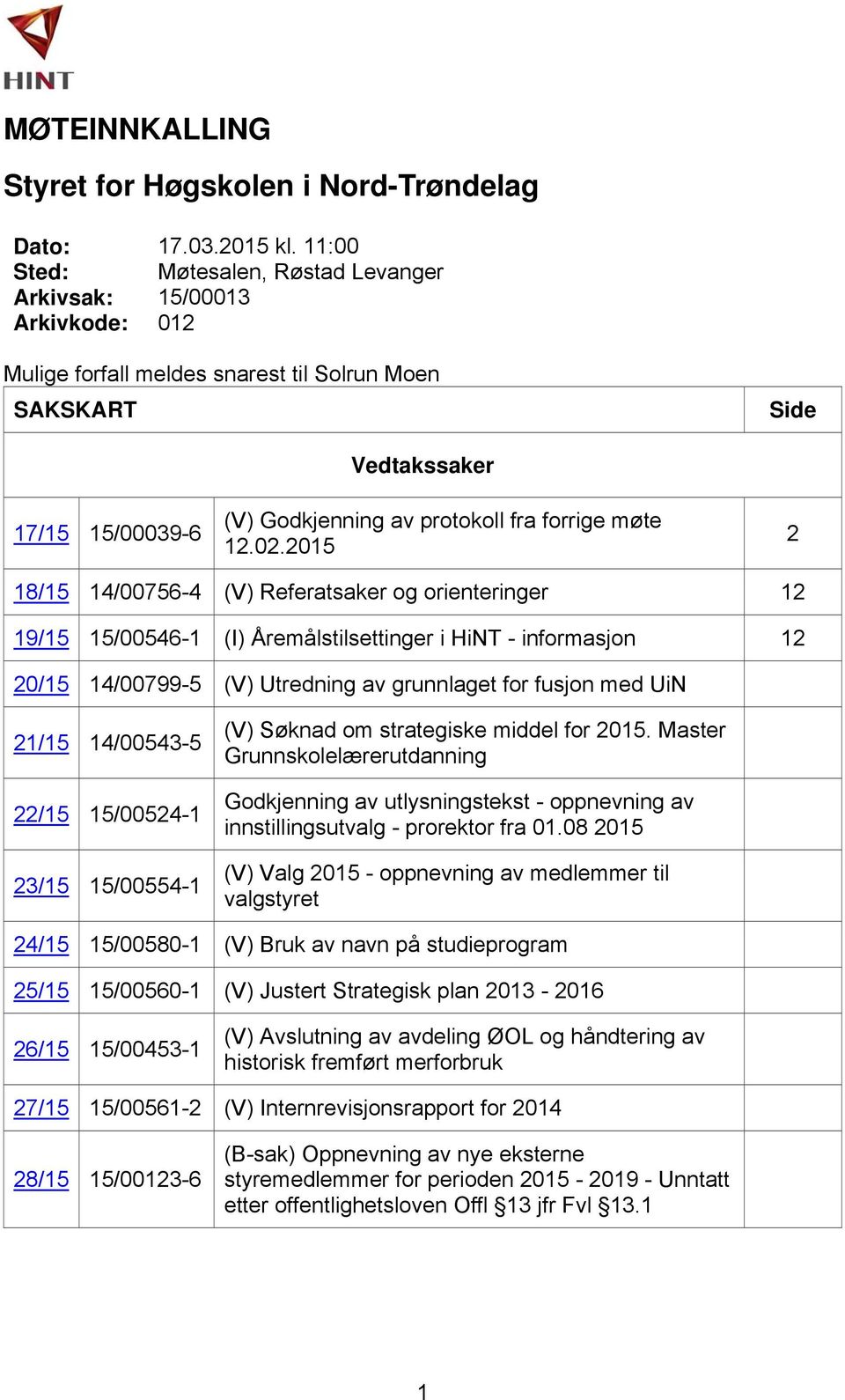 forrige møte 12.02.