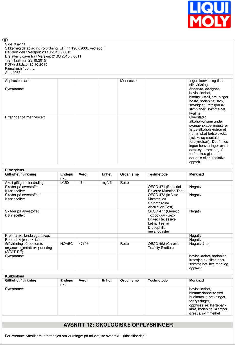 alkoholkonsum under svangerskapet induserer føtus-alkoholsyndromet (forminsket fødselsvekt, fysiske og mentale forstyrrelser).