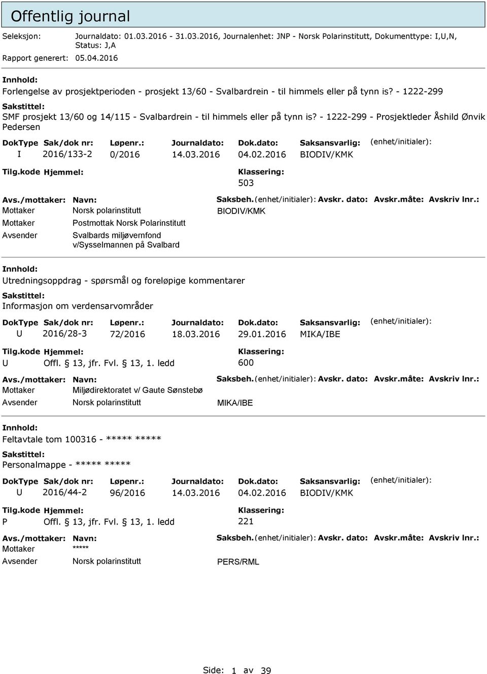 - 1222-299 - rosjektleder Åshild Ønvik edersen 2016/133-2 0/2016 04.02.