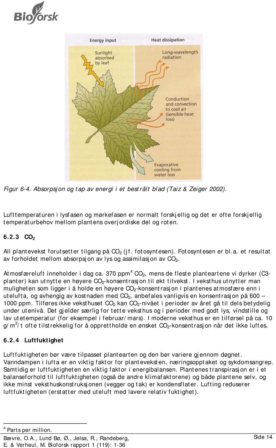 3 CO 2 All plantevekst forutsetter tilgang på CO 2 (jf. fotosyntesen). Fotosyntesen er bl.a. et resultat av forholdet mellom absorpsjon av lys og assimilasjon av CO 2.