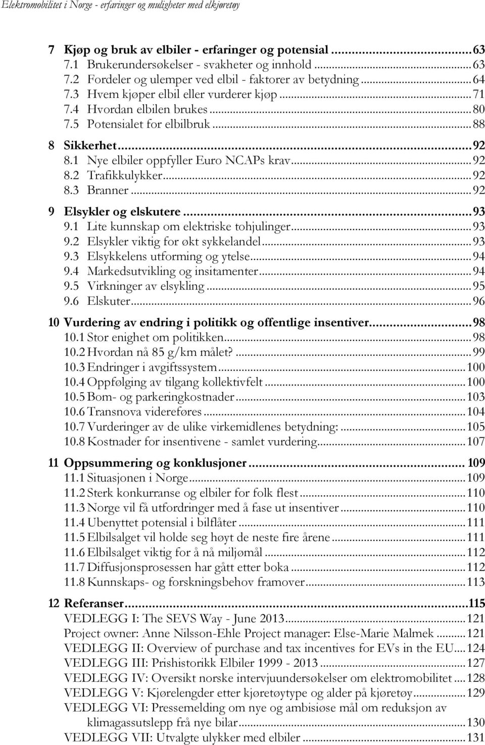 .. 92 8.3 Branner... 92 9 Elsykler og elskutere... 93 9.1 Lite kunnskap om elektriske tohjulinger... 93 9.2 Elsykler viktig for økt sykkelandel... 93 9.3 Elsykkelens utforming og ytelse... 94 9.