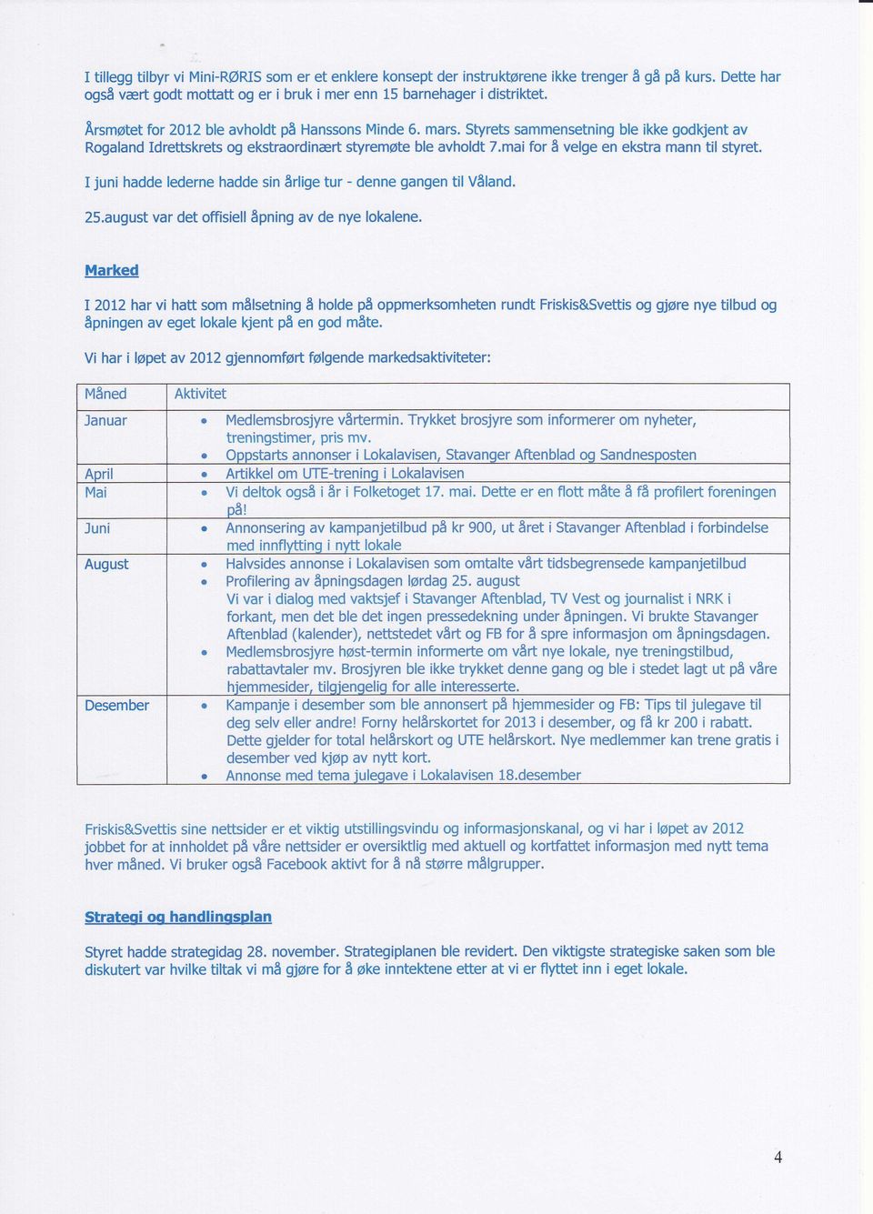 mai for å velge en ekstra mann til styret. I juni hadde lederne hadde sin årlige tur - denne gangen til Våland. 25.august var det offisiell åpning av de nye lokalene.