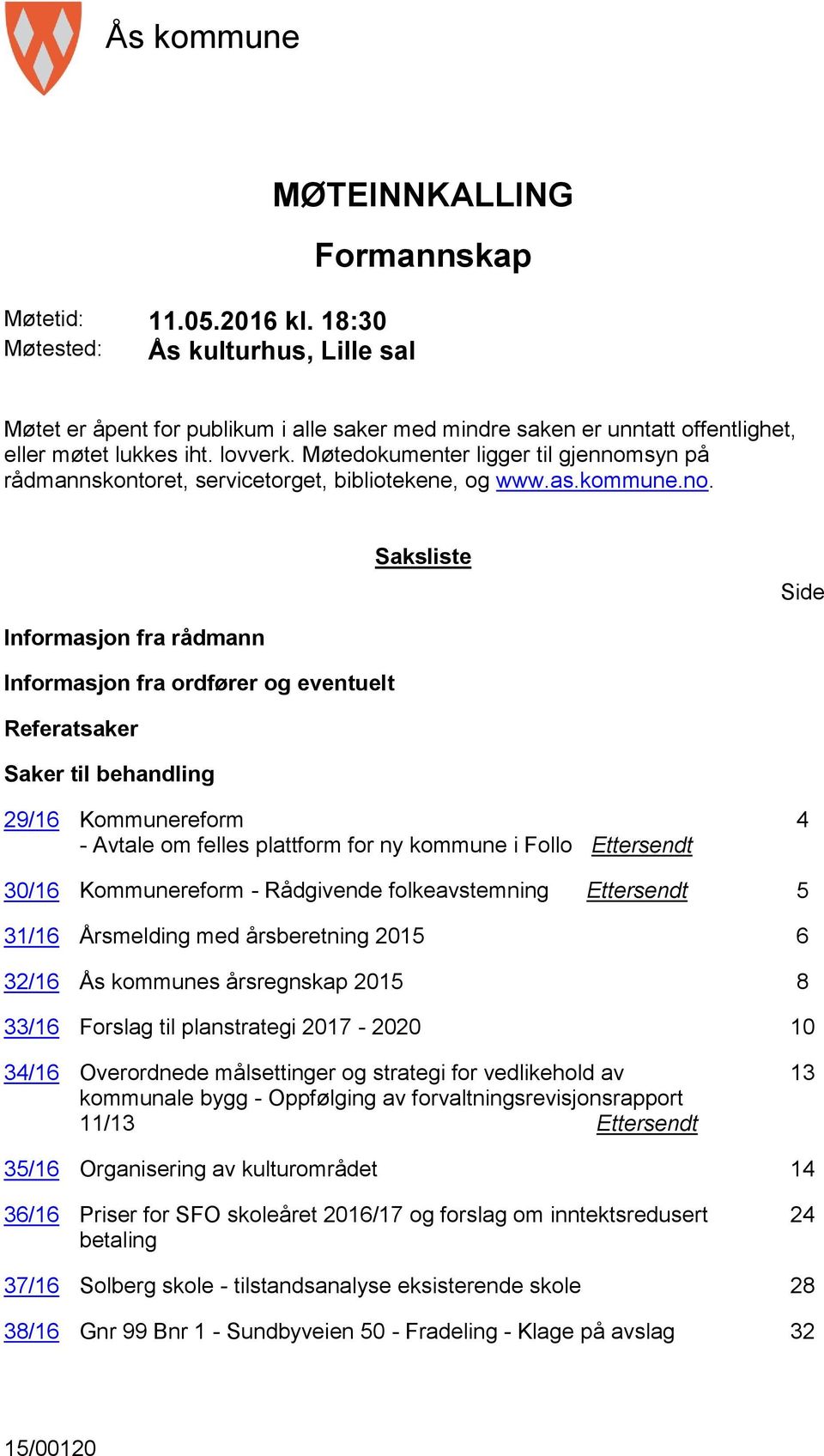 Møtedokumenter ligger til gjennom