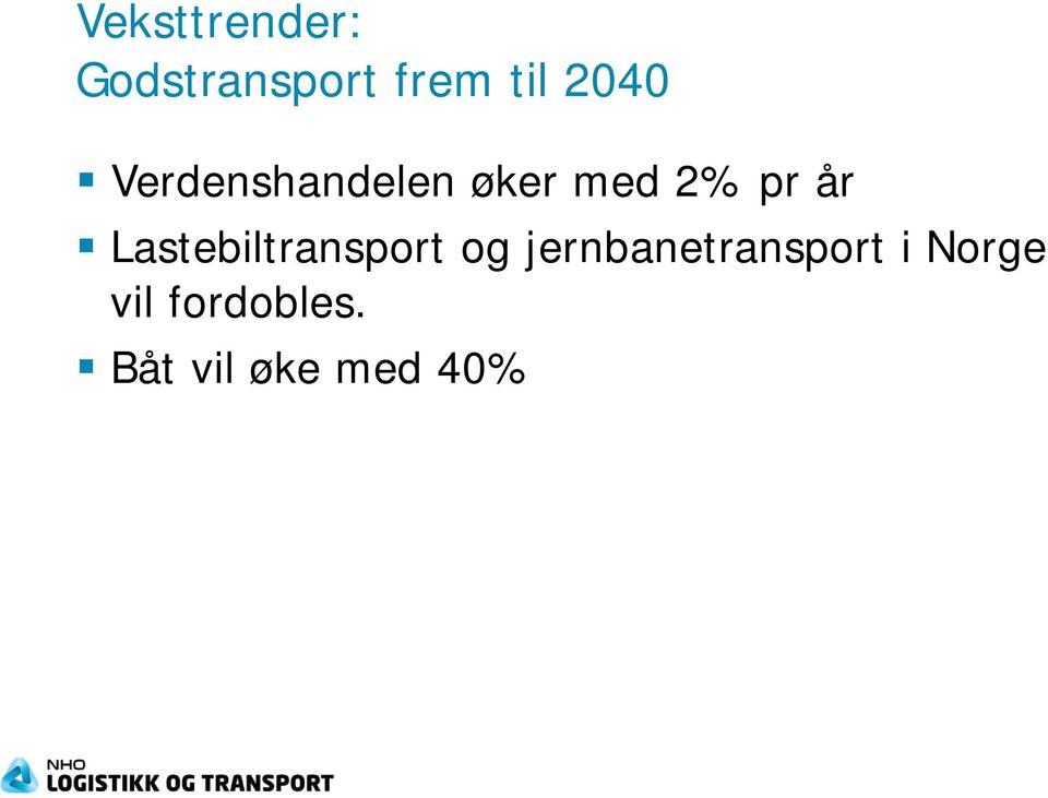 Lastebiltransport og jernbanetransport